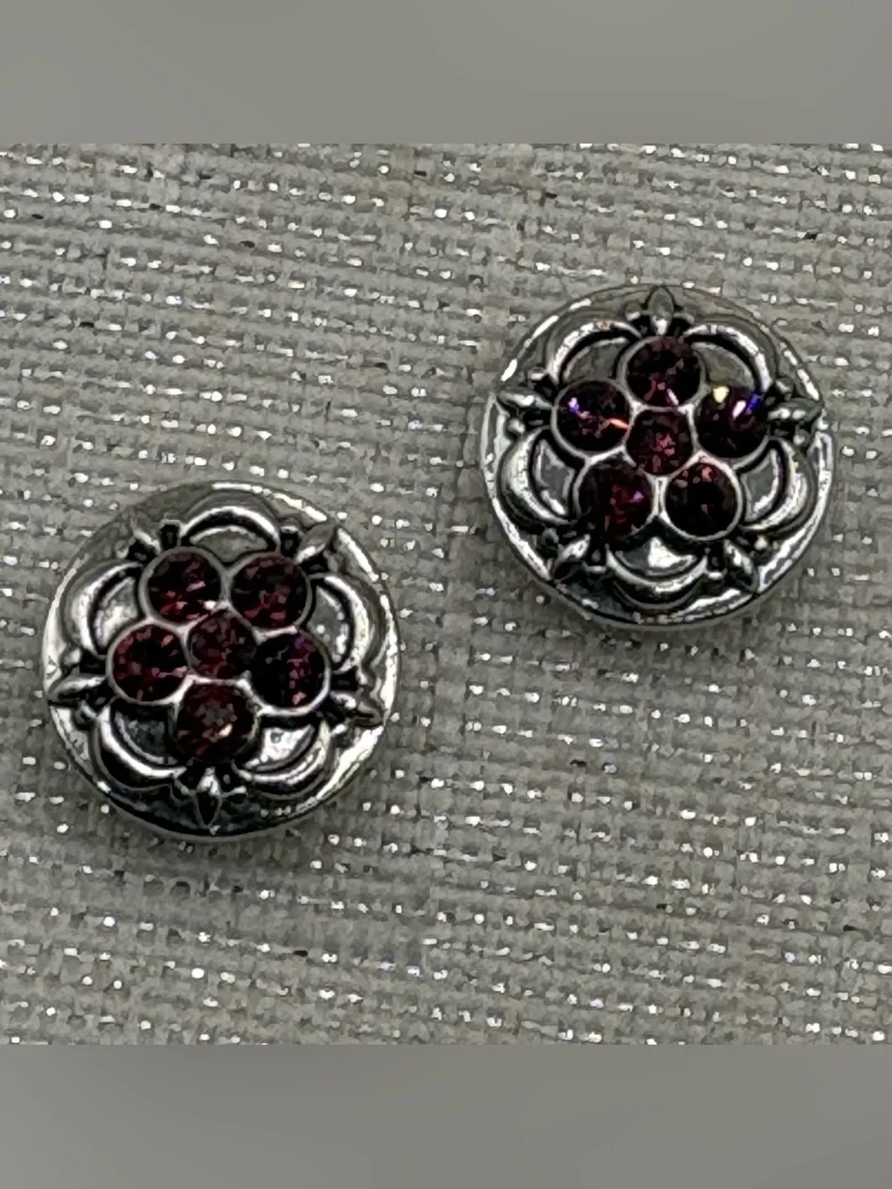 PETITE CHARM - PURPLE - 12mm/13mm - Matching Snap Button Charms